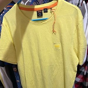Hugo Boss yellow shirt large